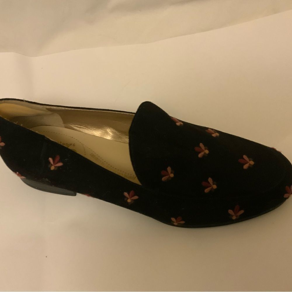 Circus By Sam Edelman Black Floral Print Harlem Loafers Women’s Size 7.5m